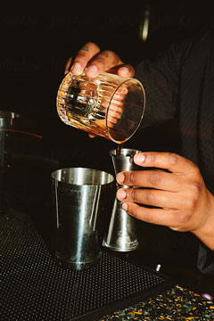 Drink wird zubereitet